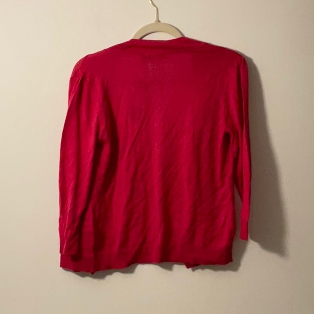Belldini Pink Cardigan Sweater Lightweight Knit - Picture 2 of 2